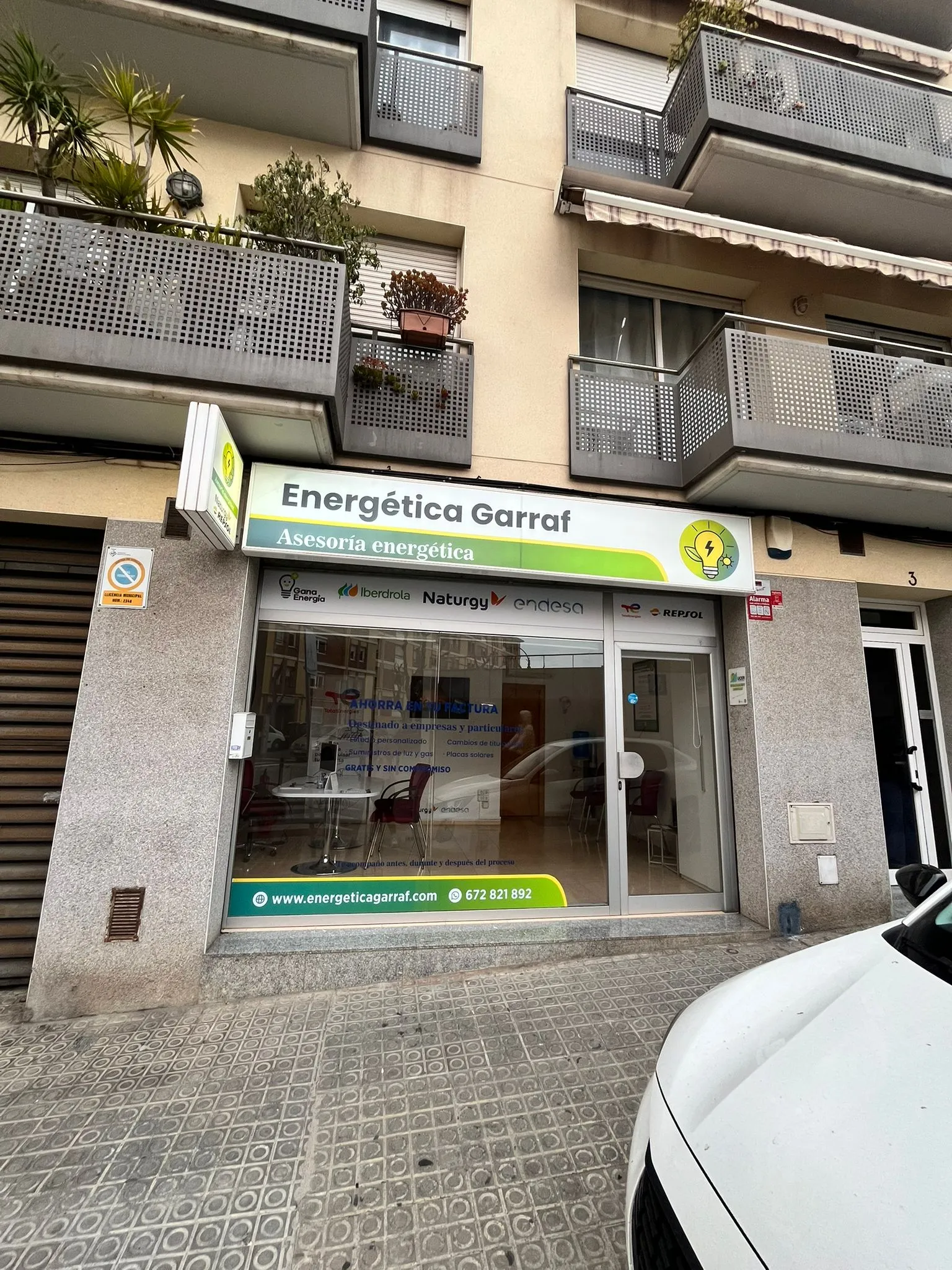 Ubicación Energética Garraf - Vista de la calle